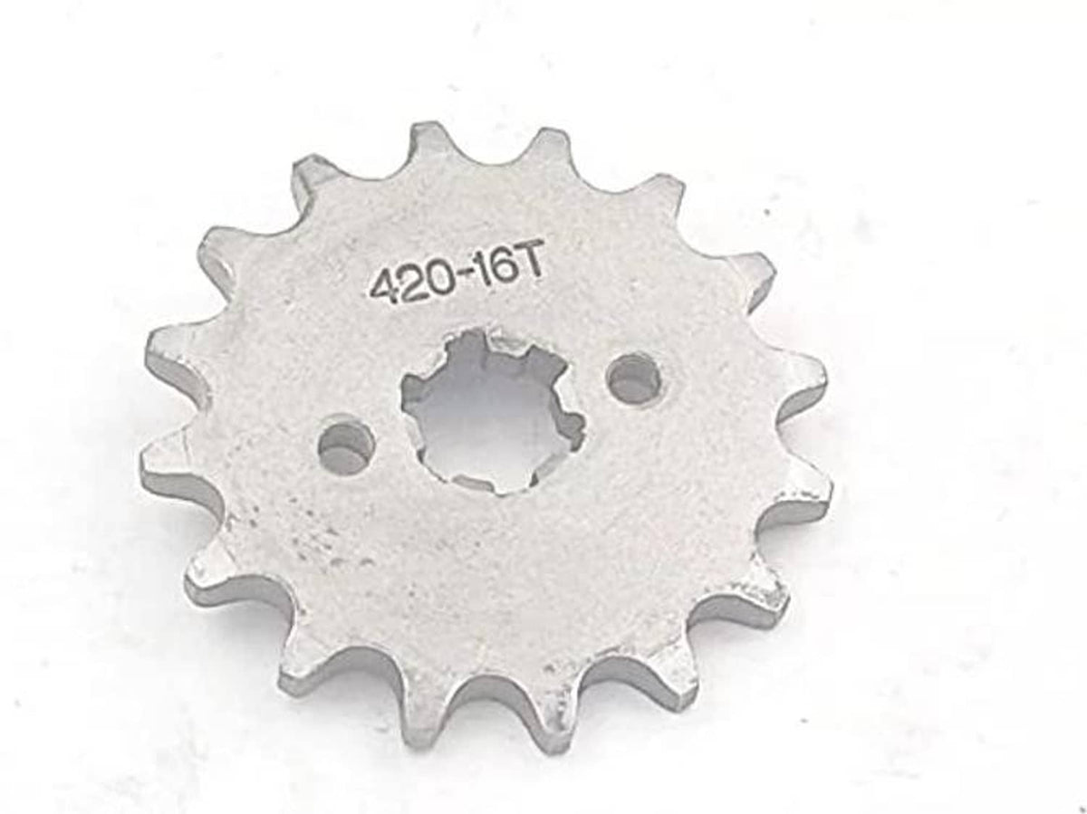 420-16T motorcycle front sprocket wheel with center splined hole, steel
