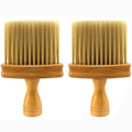 RivetOak Hair Cutting Brush Professional Hairdressing/Barber Wooden Neck Reddish-brown