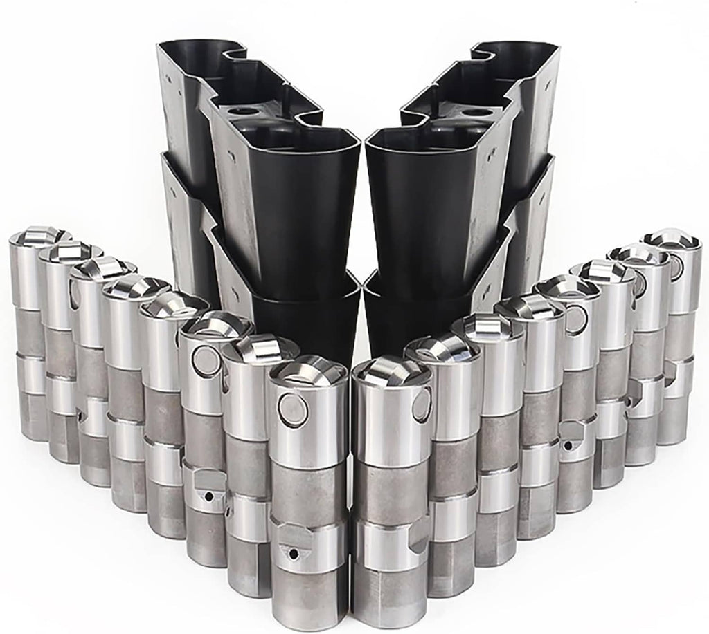 Complete lifter set with multiple silver lifters and two black guide trays