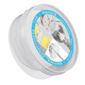 Round watch dial case back pad protectors, clear discs, stacked in a protective sheet roll