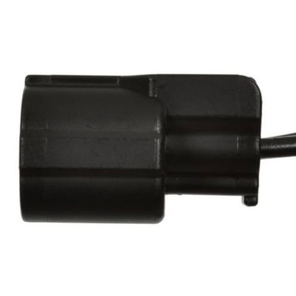 Black plastic connector housing on a wire pigtail