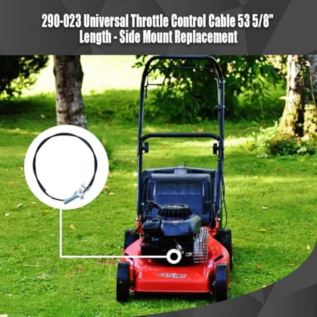 Throttle control cable replacement with blue lever bracket and black cable