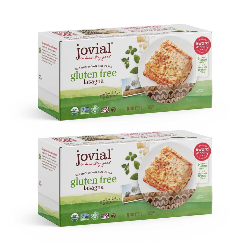 Gluten-free lasagna noodles box, organic brown rice, two-pack