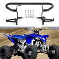 Black rear grab bar bumper rack with side hoops and mounting brackets