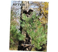 Archery tree branch holders with metal rest and securing straps mounted on a tree
