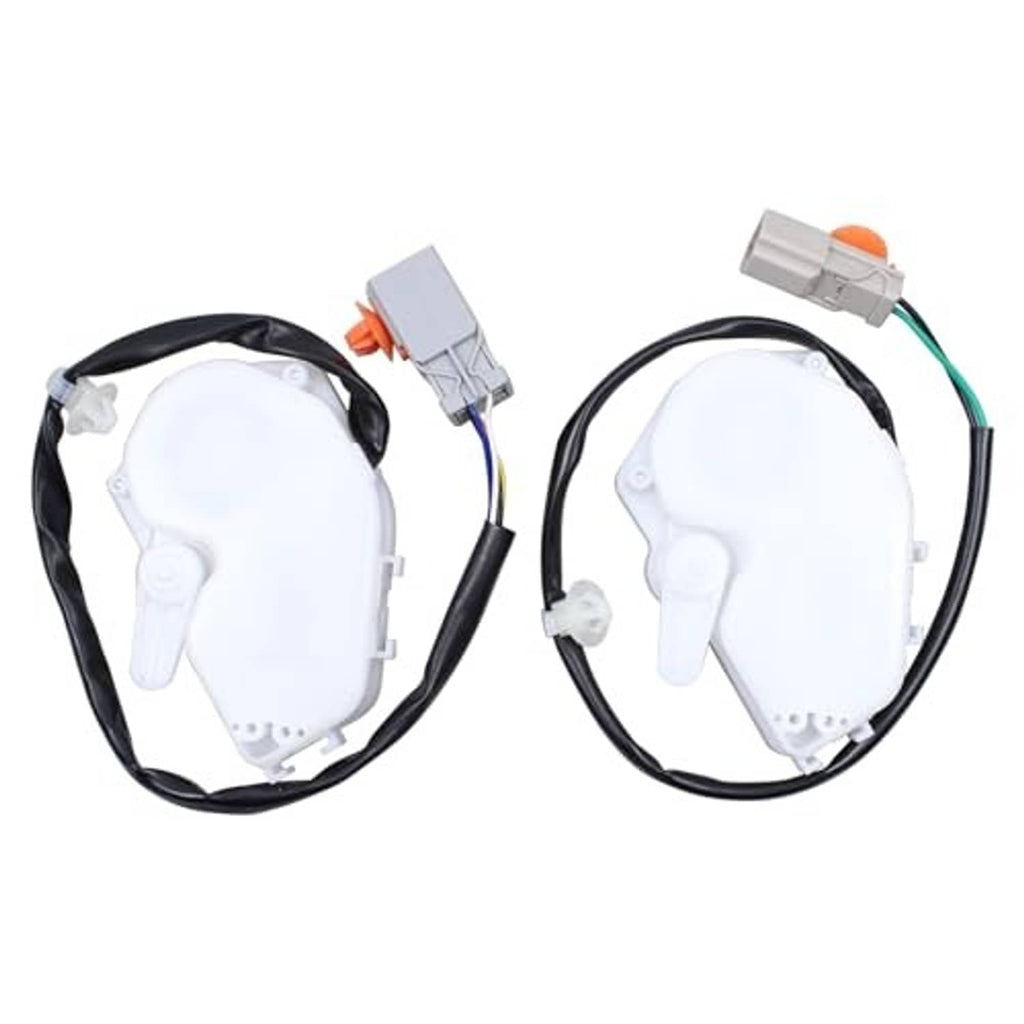 Door latch lock actuator pair, left and right units with gray connectors