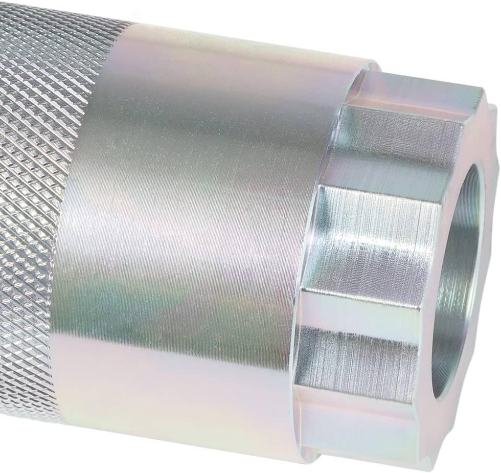 64mm rear differential pinion bearing nut socket tool, silver metal, open end