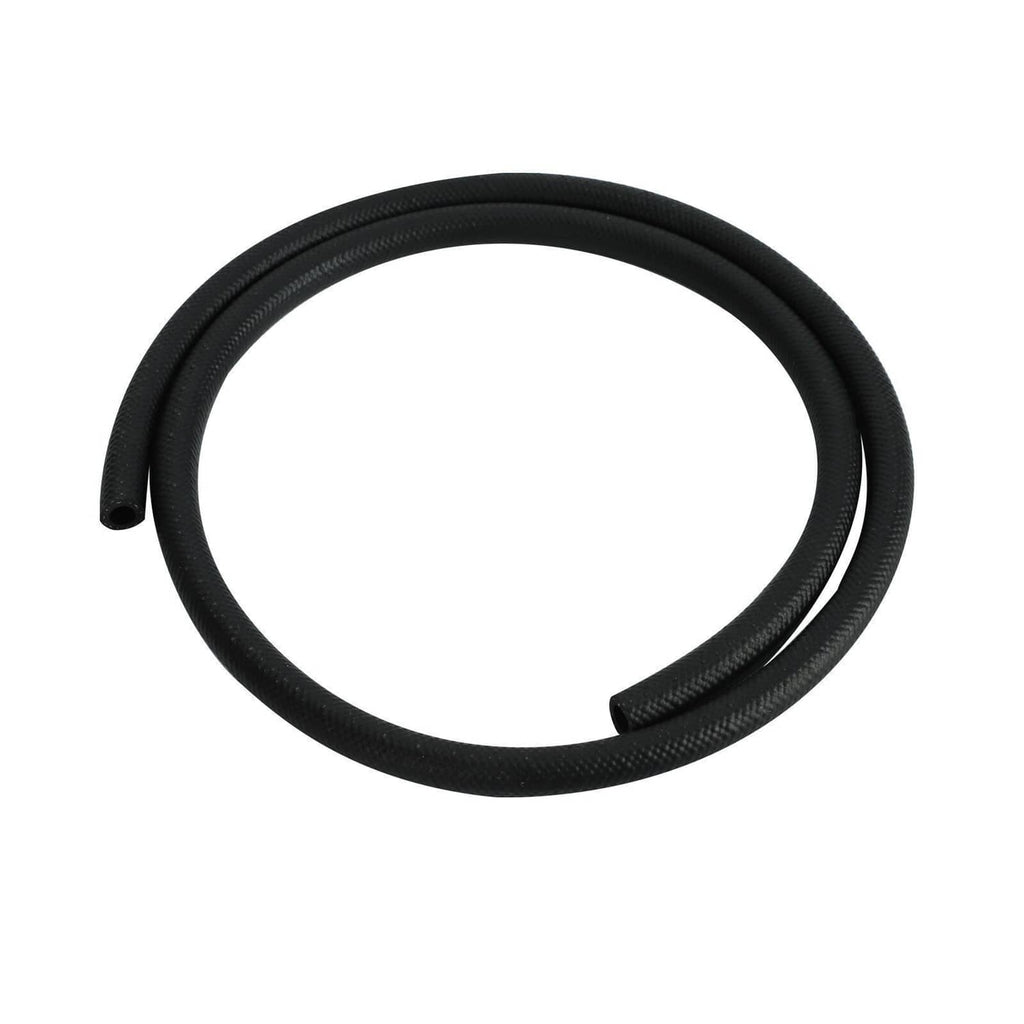 Black transmission oil cooler hose line with two curved ends