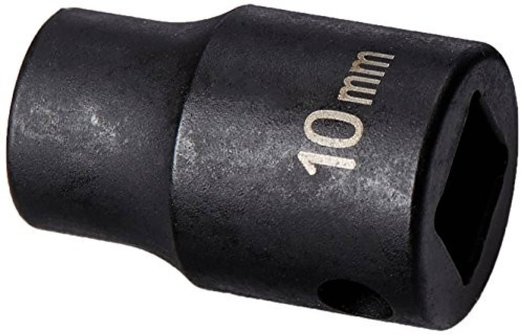 10mm standard impact socket, 3/8-inch drive, black finish
