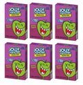 Purple Jolly Rancher green apple drink mix box with smiling green apple character