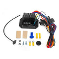 Digital fan controller switch kit with LED display, wiring harness, and mounting accessories