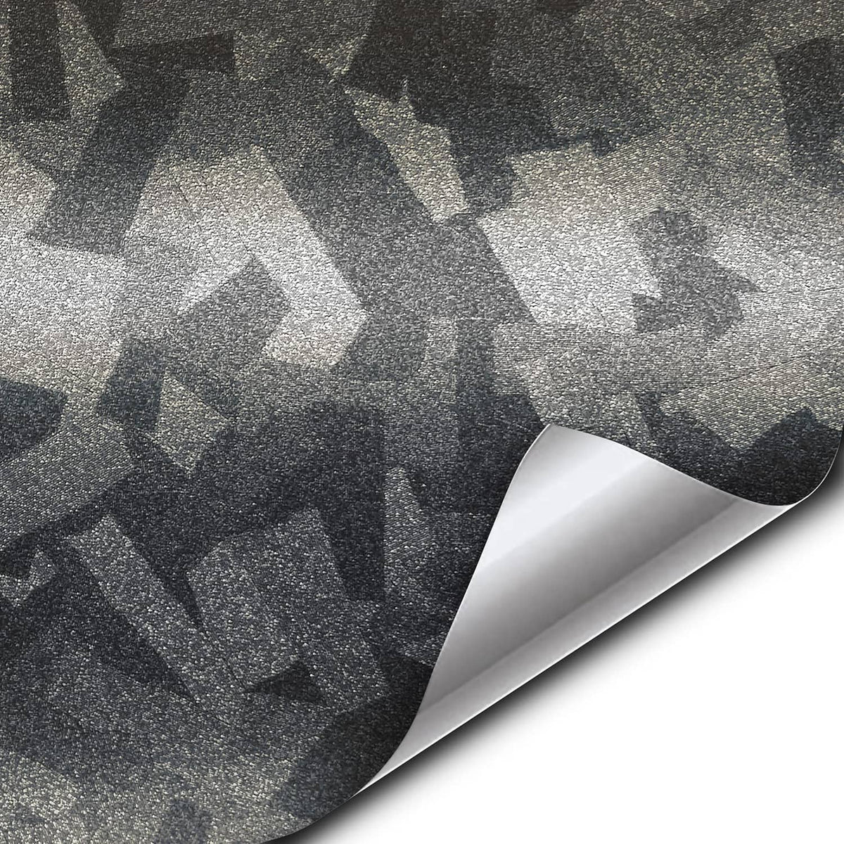 RivetOak VViViD+ Forged Composite Carbon Patternless Car Vinyl 3ft x 5ft, Ghost Metal