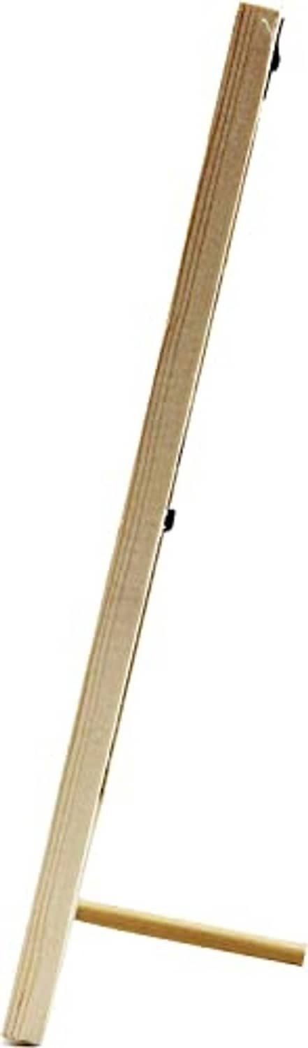 Unfinished pine wood picture frame side profile showing thin backing
