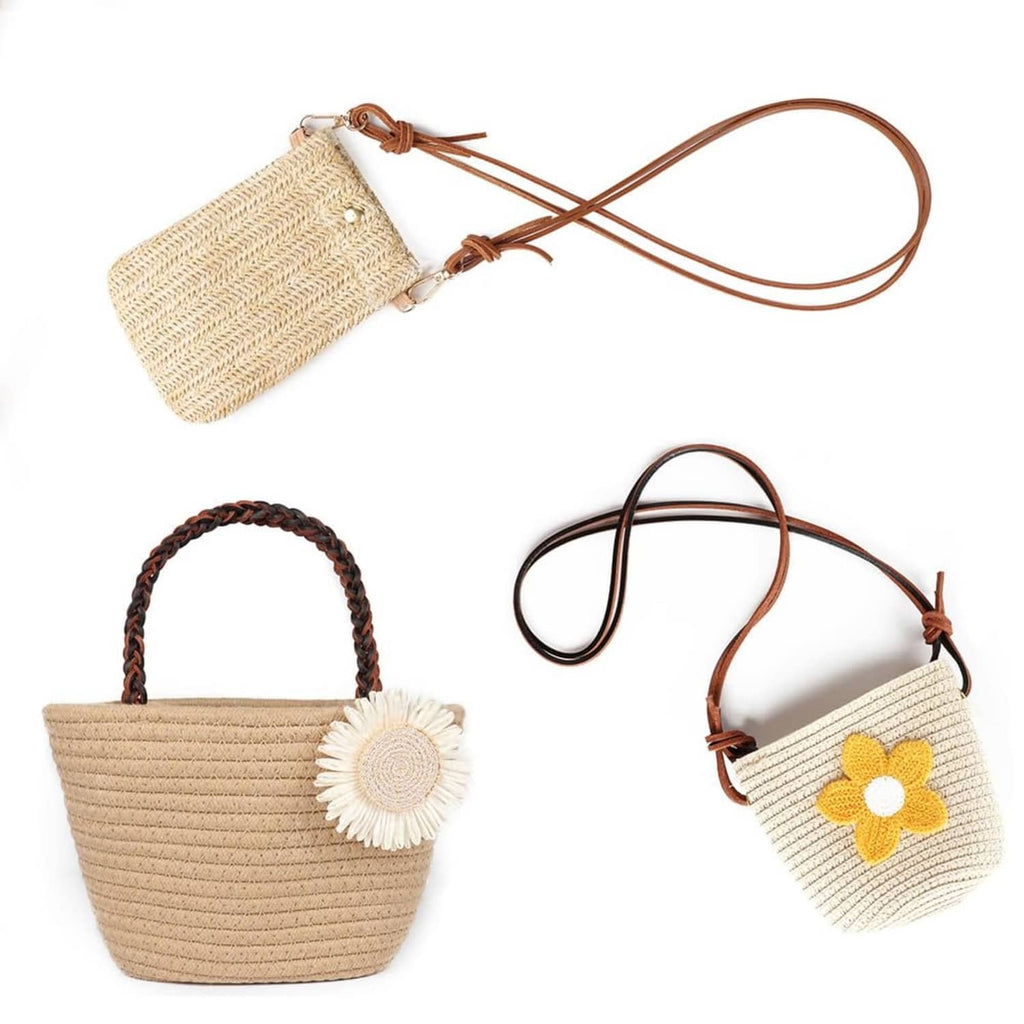 Brown flat leather cord loops with small knot ends, for crafting