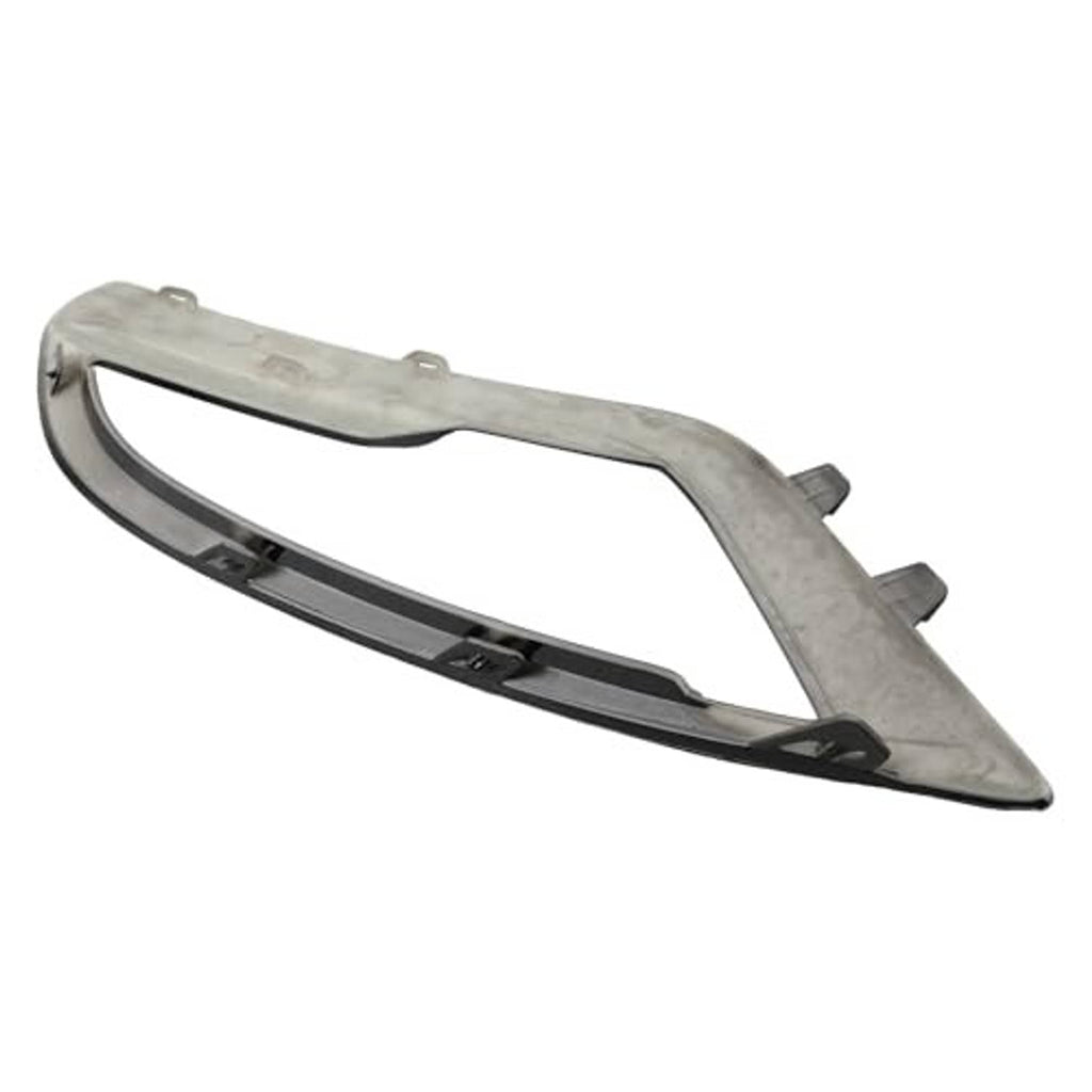 Gray front fog light bezel cover with inner channel and mounting points