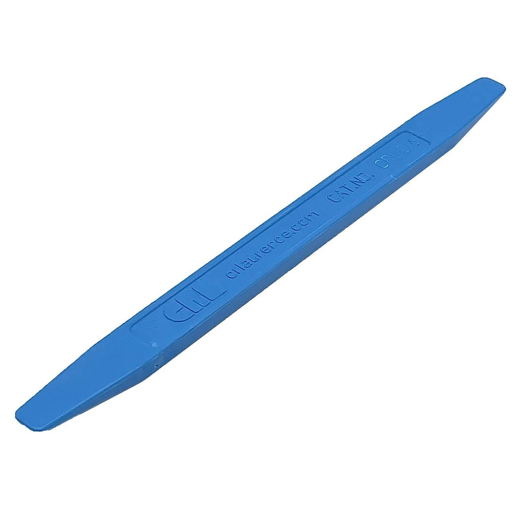 Blue windshield stick setting tool with long body and molded branding text