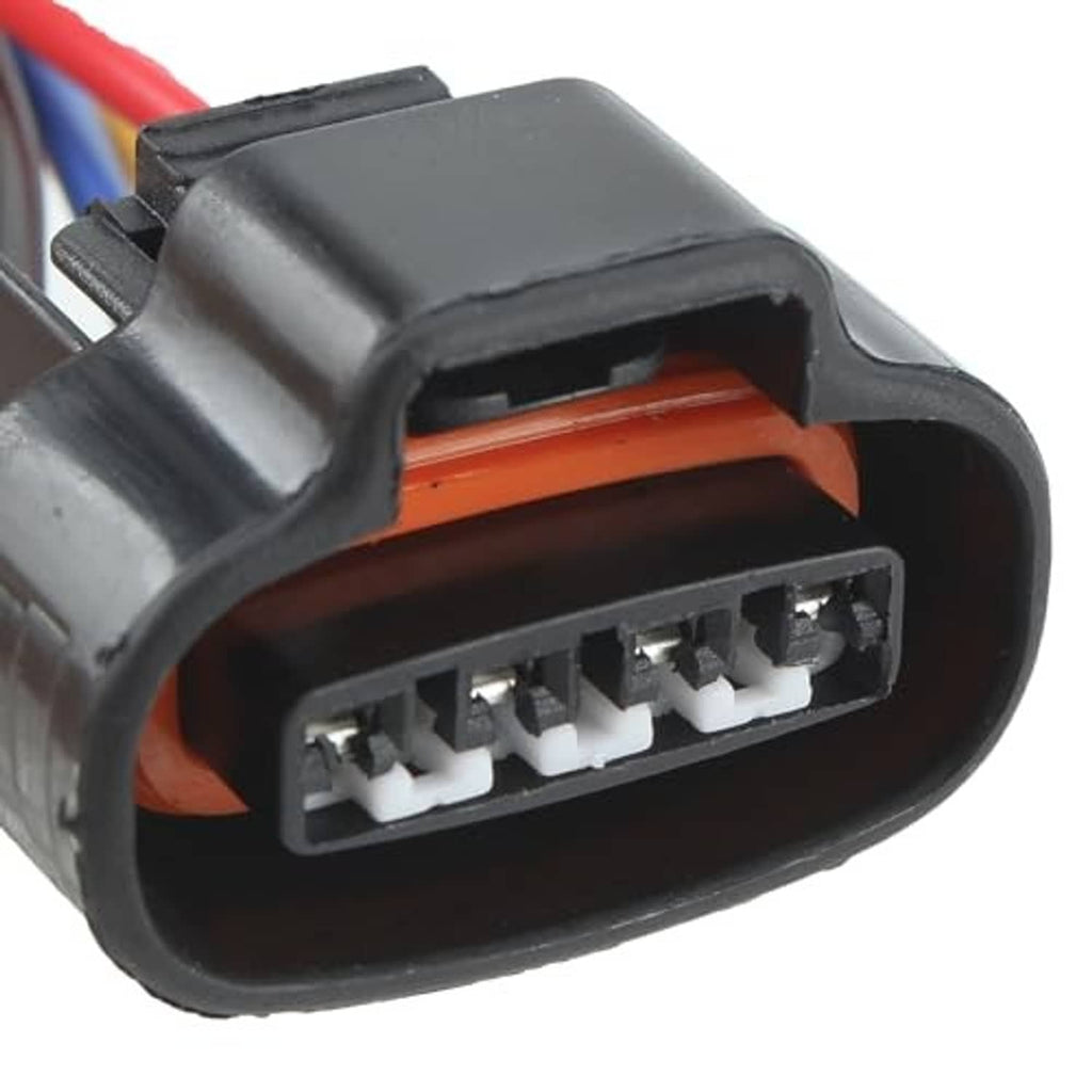 Throttle position sensor connector end with 4-pin socket and orange insert