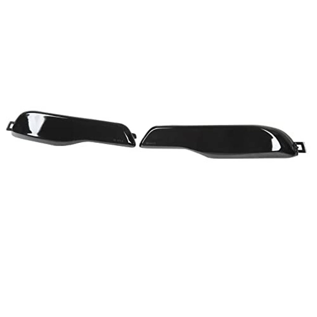 Two-piece smoky black rear bumper reflector lenses with mounting tabs
