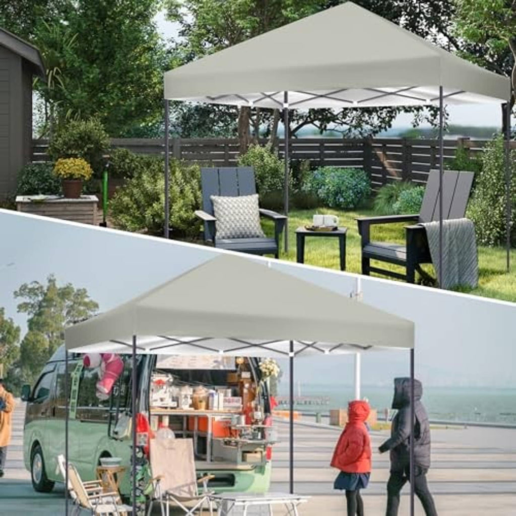 Light gray 4x6 canopy replacement top cover for patio and outdoor use