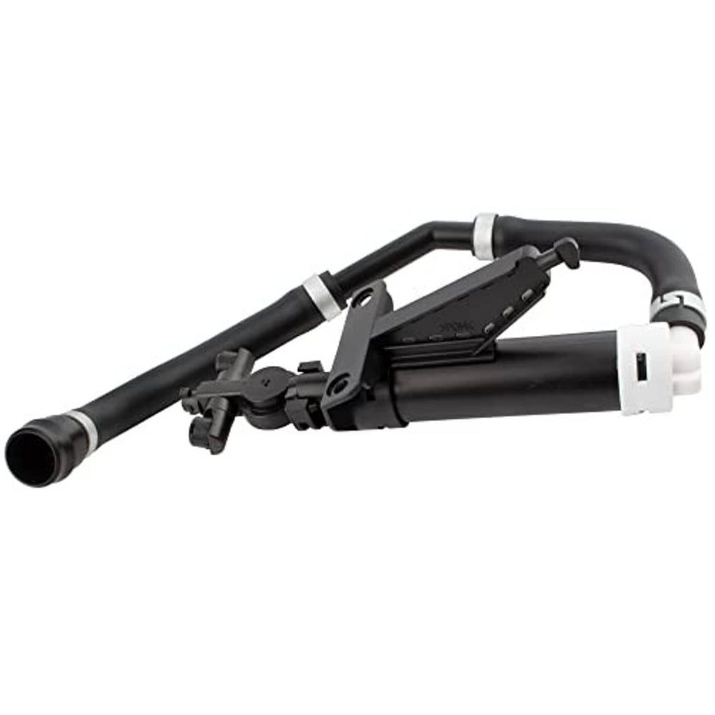 Headlight washer nozzle jet sprayer hose with main rail and fittings, black