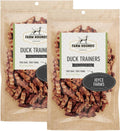 Duck Trainers dog treat pouches with jerky pieces, Farm Hounds branding