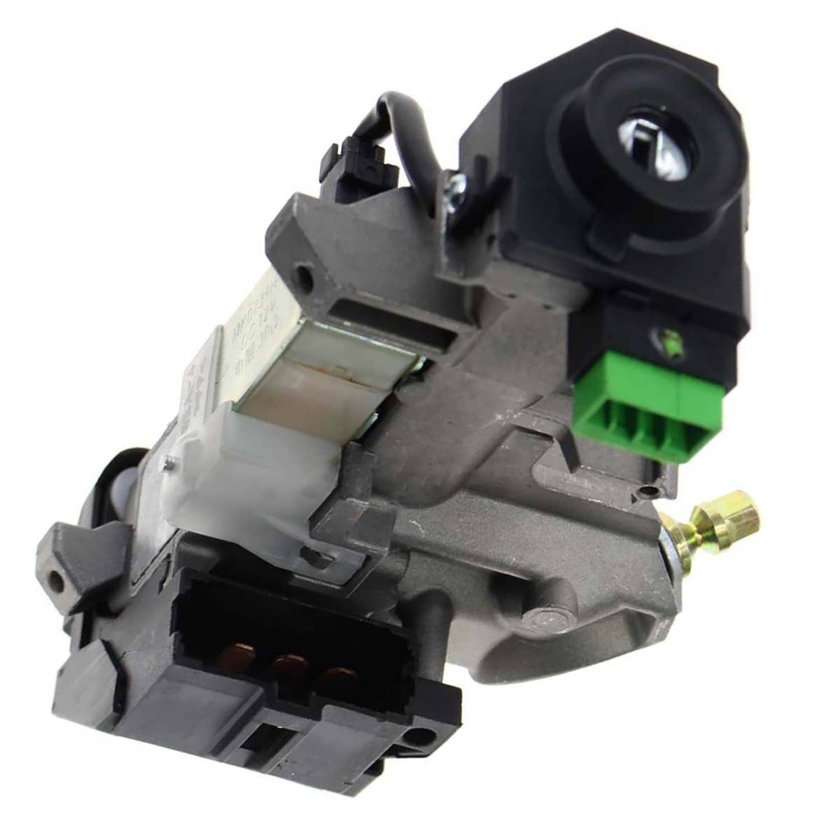 Ignition switch lock cylinder showing key barrel and electrical contacts