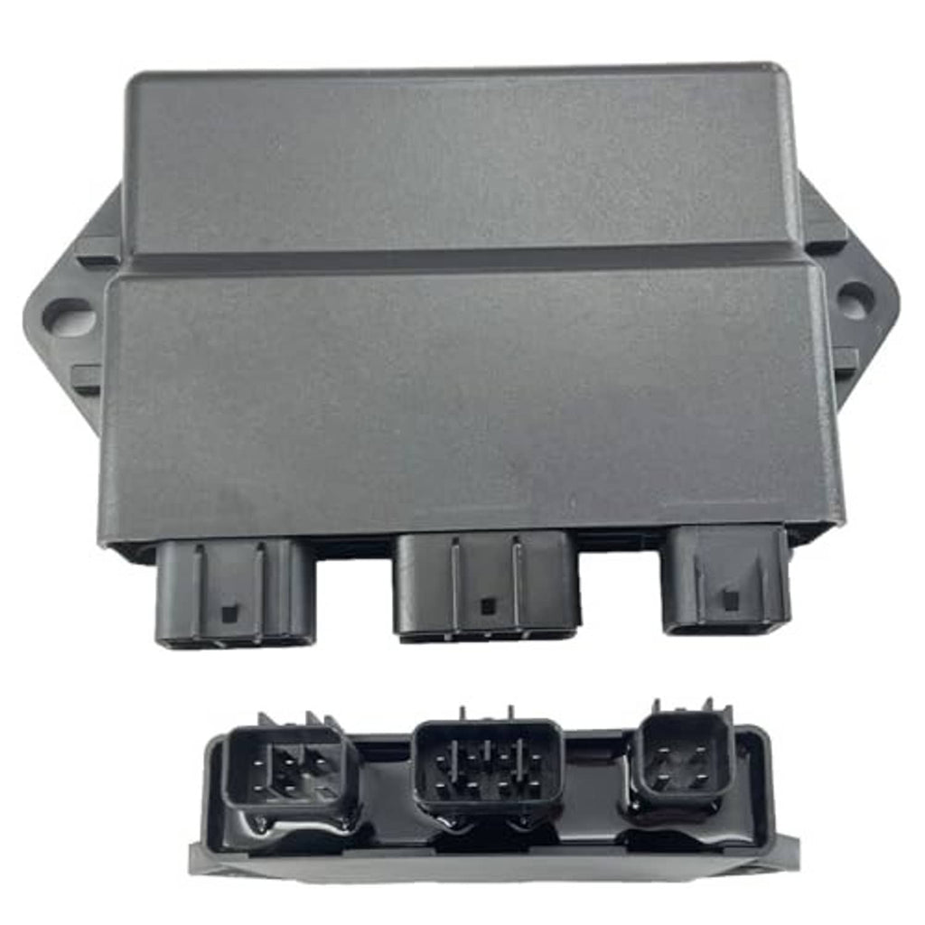 CDI ignition control module with front connector ports and side mounting holes
