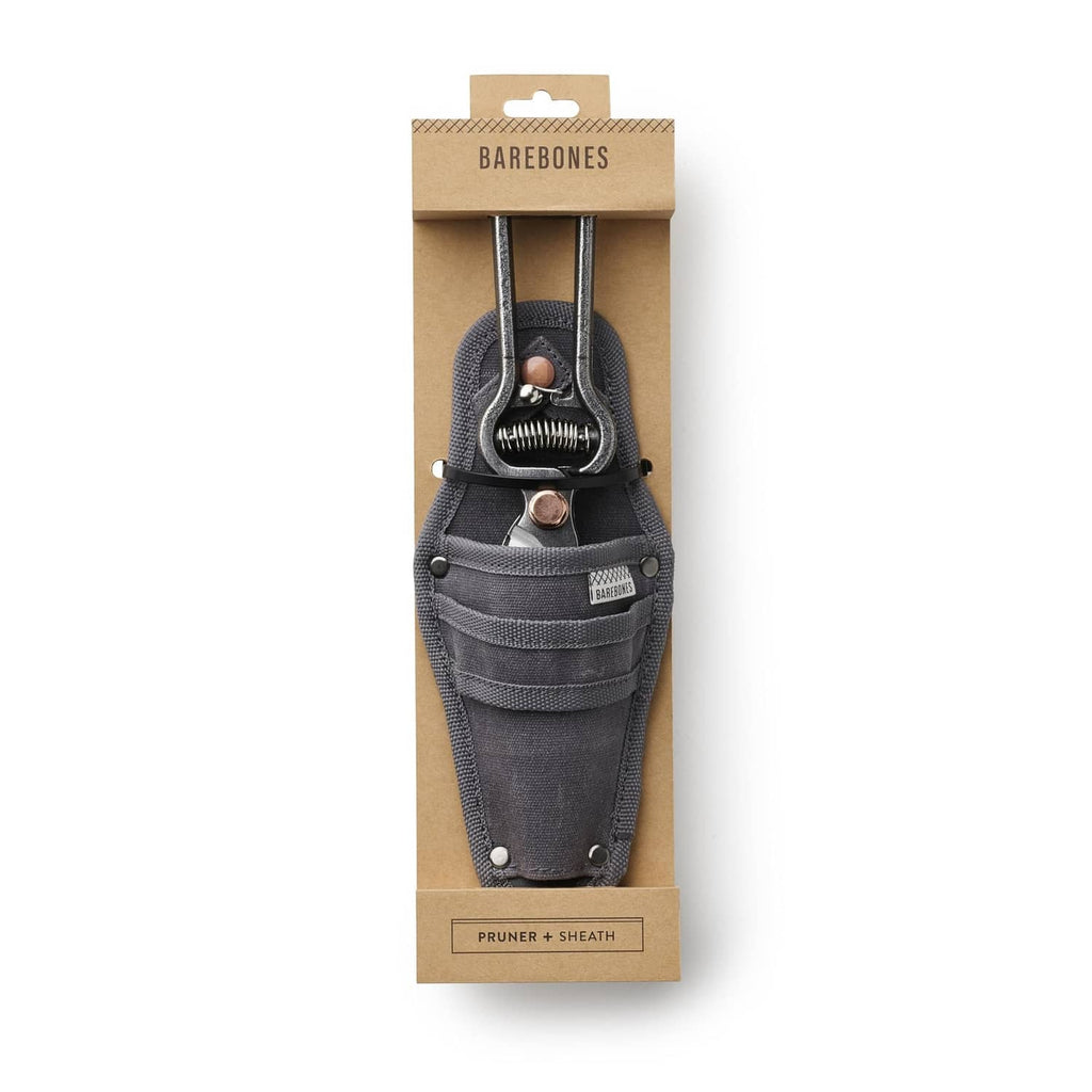 Japanese garden shears in the packaging with black fabric sheath