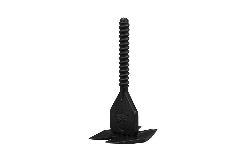 Tile leveling system black baseplate with threaded screw post