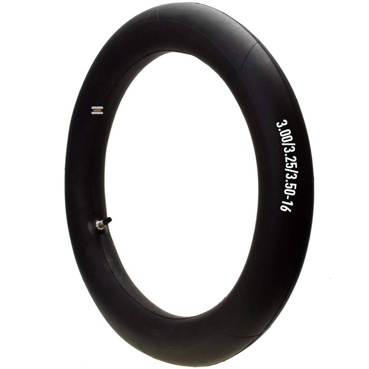 Black 3.00/3.25/3.50-16 dirt bike inner tube with valve