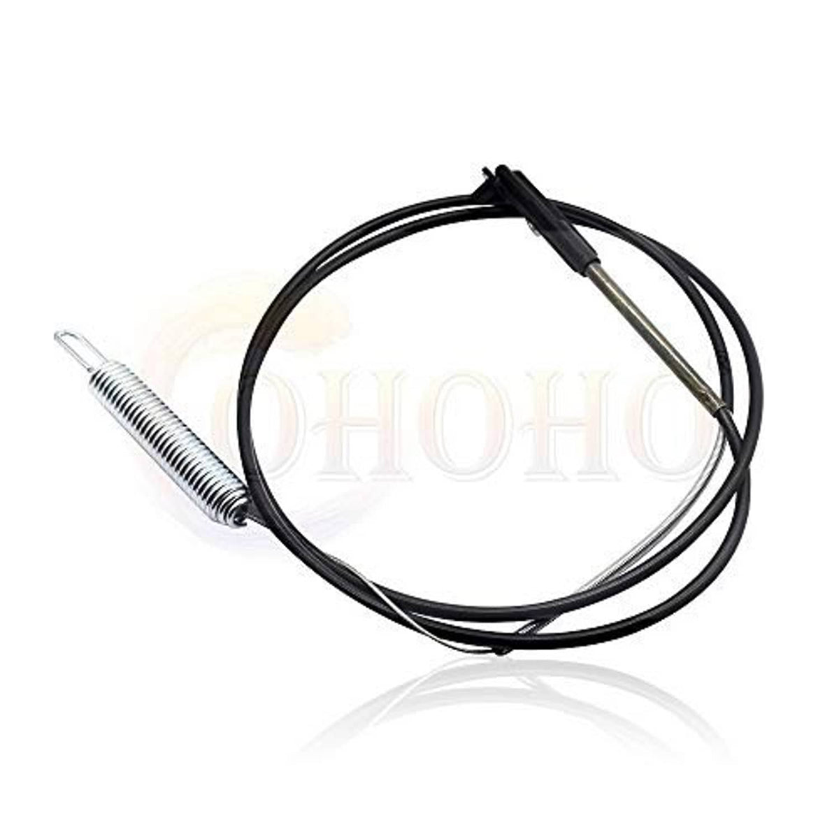 Blade brake cable kit with coiled spring and black cable loop