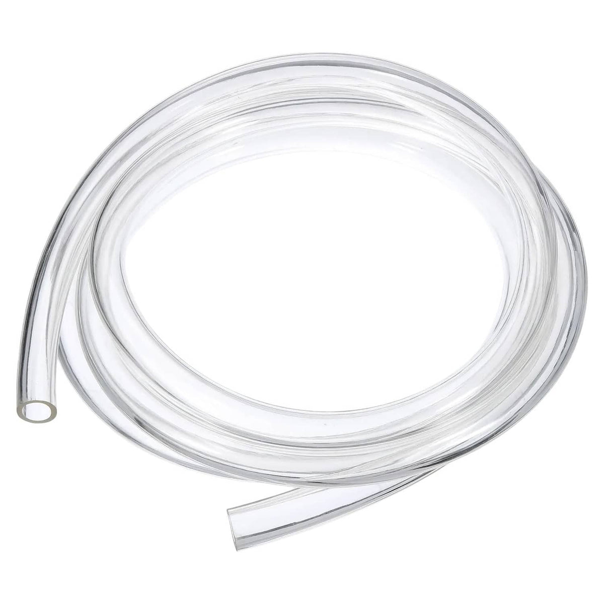 Clear PVC tubing coil with open end, 16mm ID, 22mm OD, 10 ft