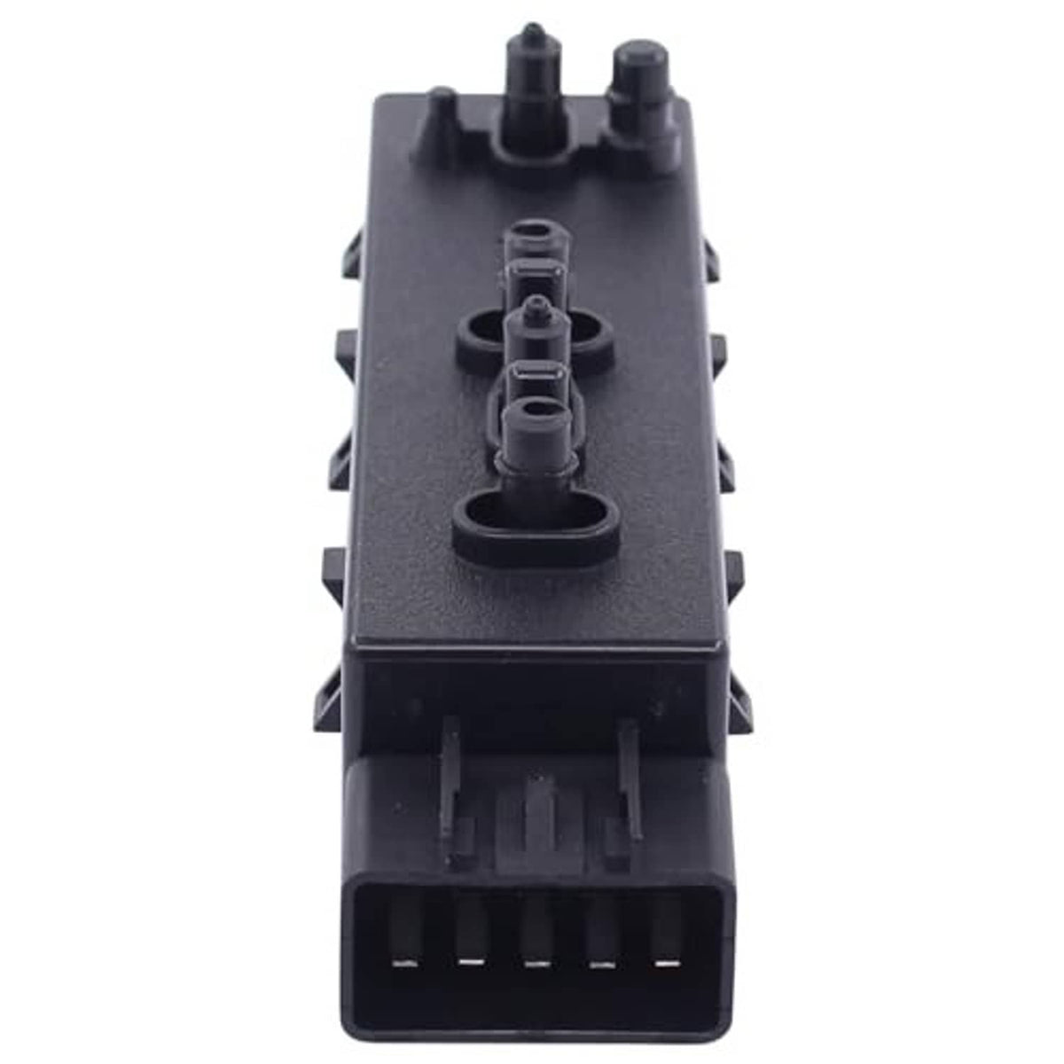 Power seat switch module top view with multiple prongs and multi-pin connector