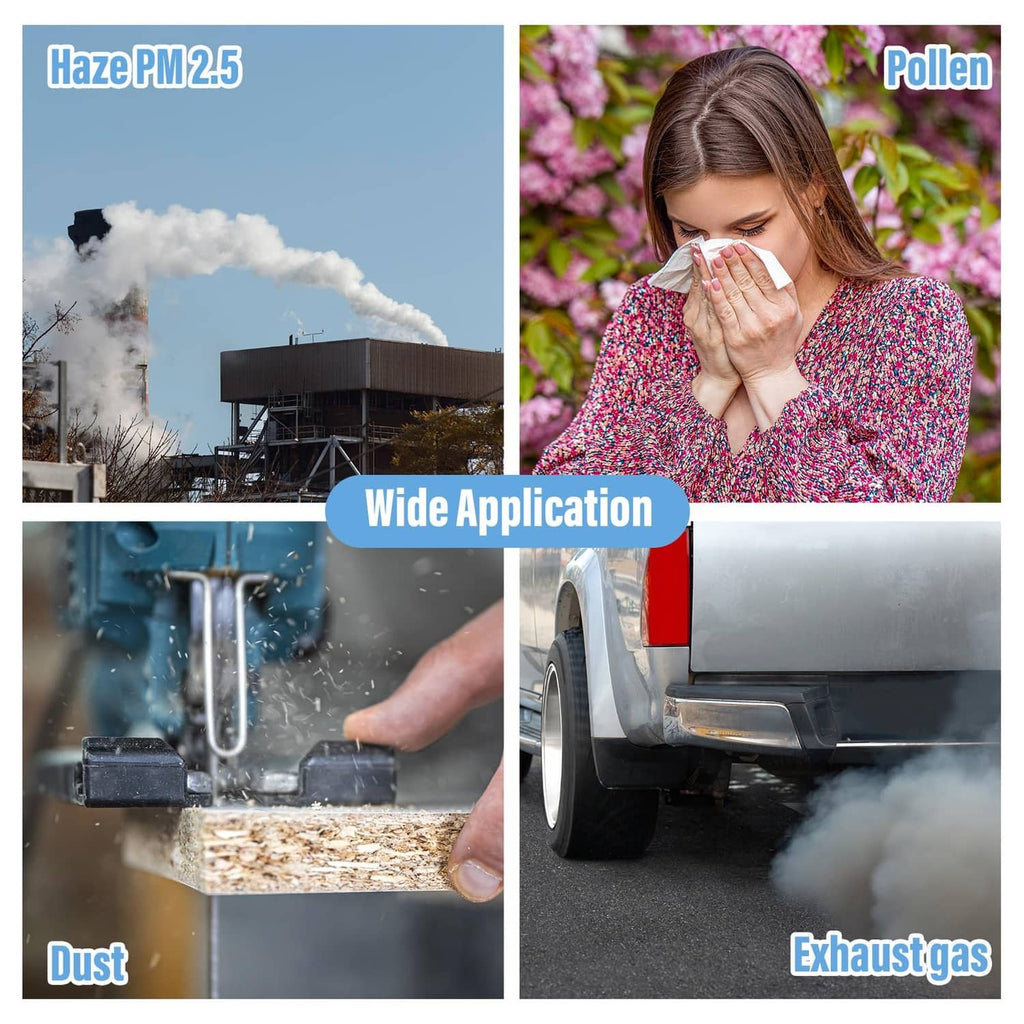 Black foam nose plug filters for dust, pollen, and smoke protection