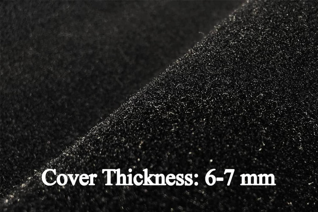 Black textured dash cover material, cover thickness 6–7 mm