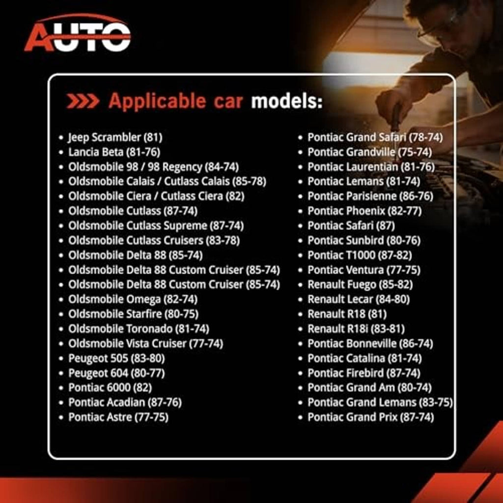 Compatibility chart graphic listing additional vehicle models for ignition control module