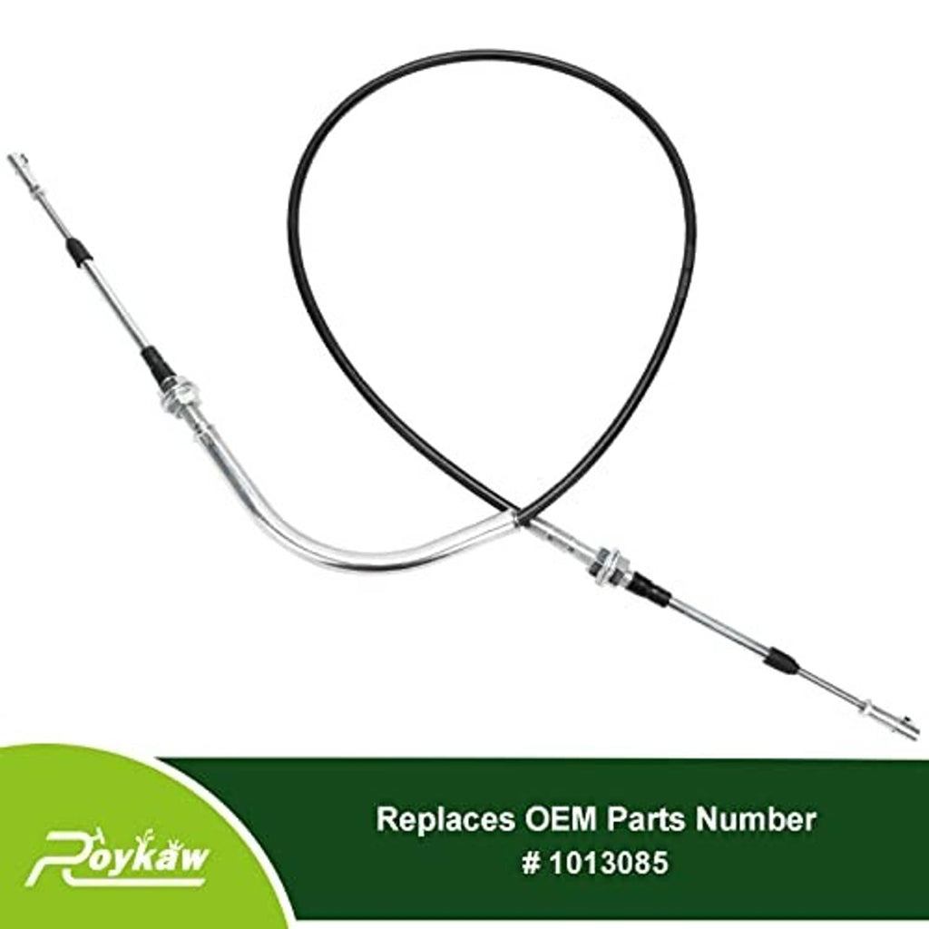 Golf cart shift cable with black cable and two chrome rods