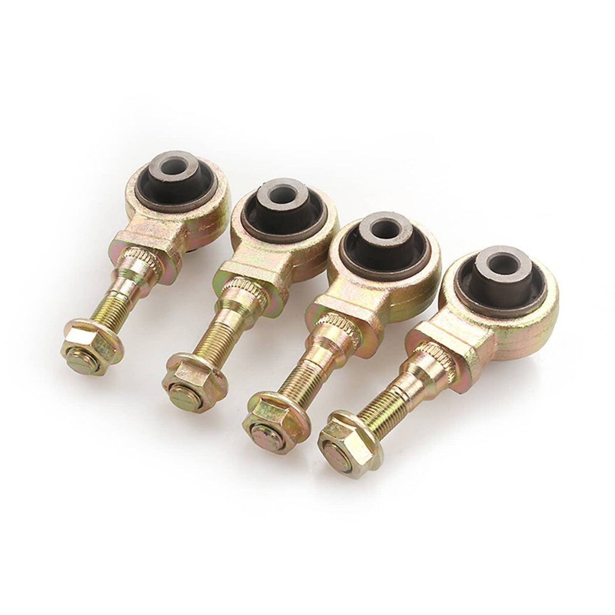 Set of four front upper camber arm bushing joints with threaded studs