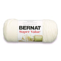 Bernat Super Value acrylic ombre yarn skein, light cream and off-white