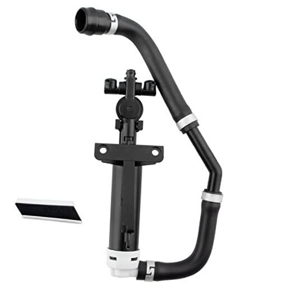Headlight washer nozzle jet sprayer hose with mount bracket, black and white
