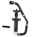 Headlight washer nozzle jet sprayer hose with mount bracket, black and white