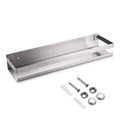 Stainless steel shower shelf, two-level ledges with mounting bracket hardware