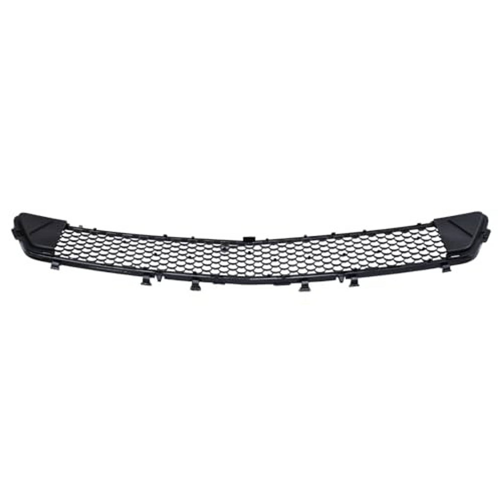 Front bumper lower grille with black frame and center honeycomb mesh