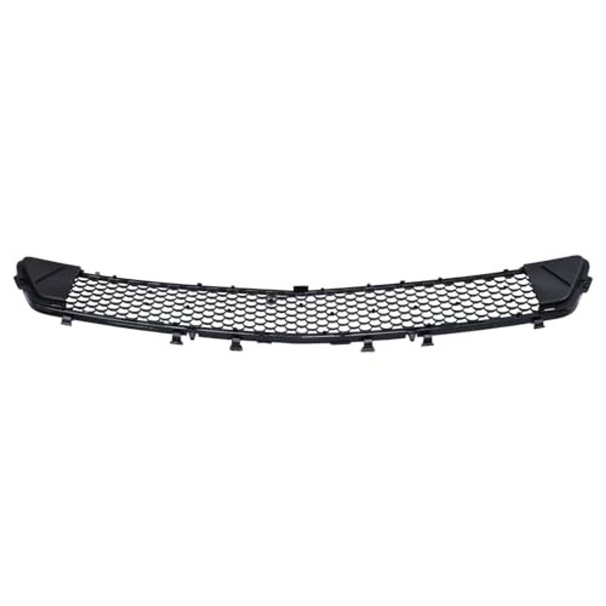 Front bumper lower grille with black frame and center honeycomb mesh