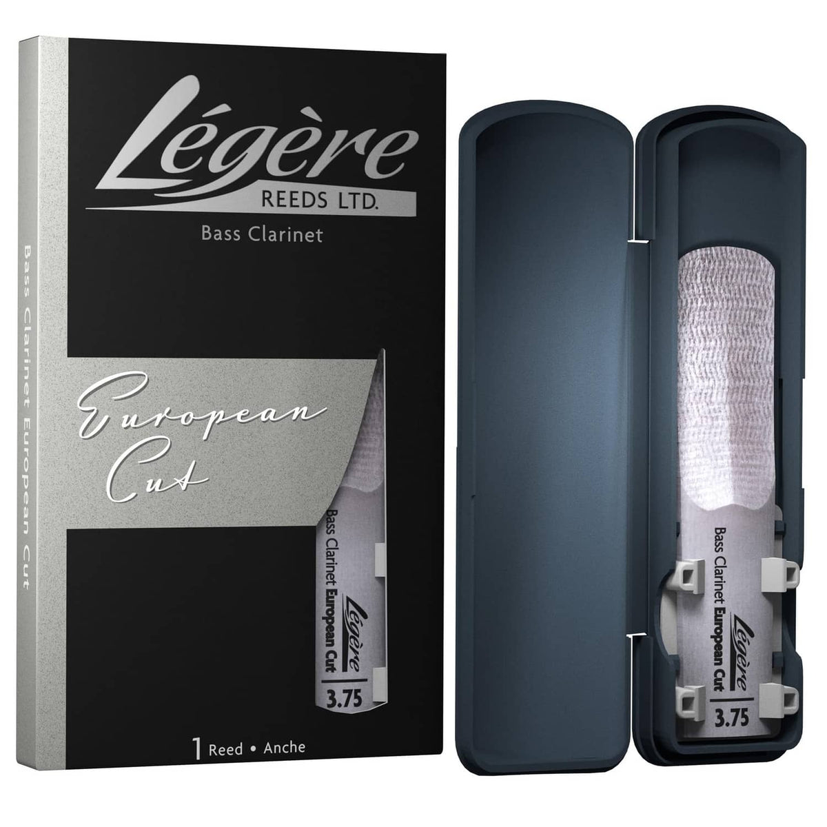 Legere synthetic clarinet reed box and case, European Cut style