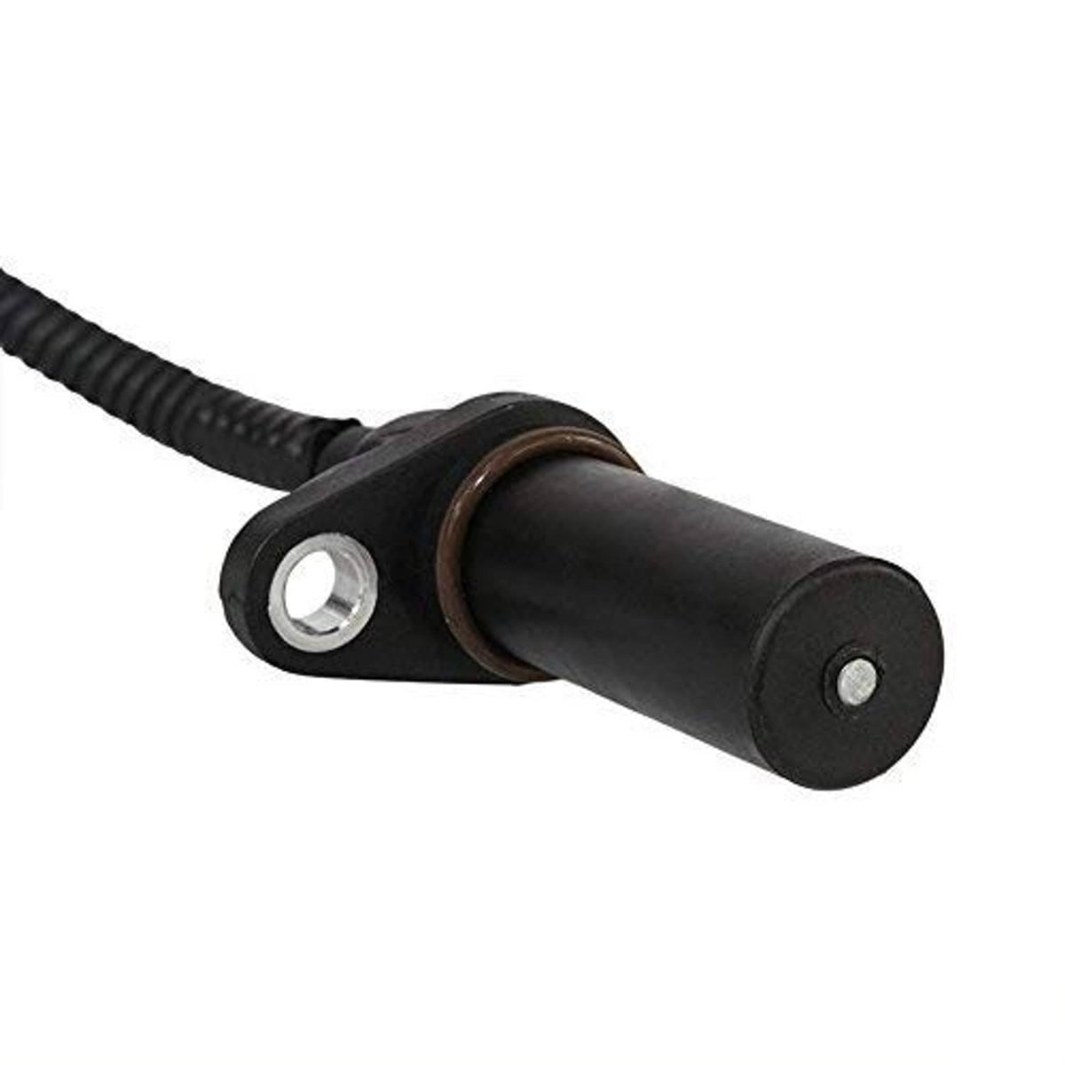 Crankshaft position sensor mounting bracket and circular sensor housing