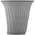 Golf club grip sleeve, light gray with repeating dark dot pattern and black trim