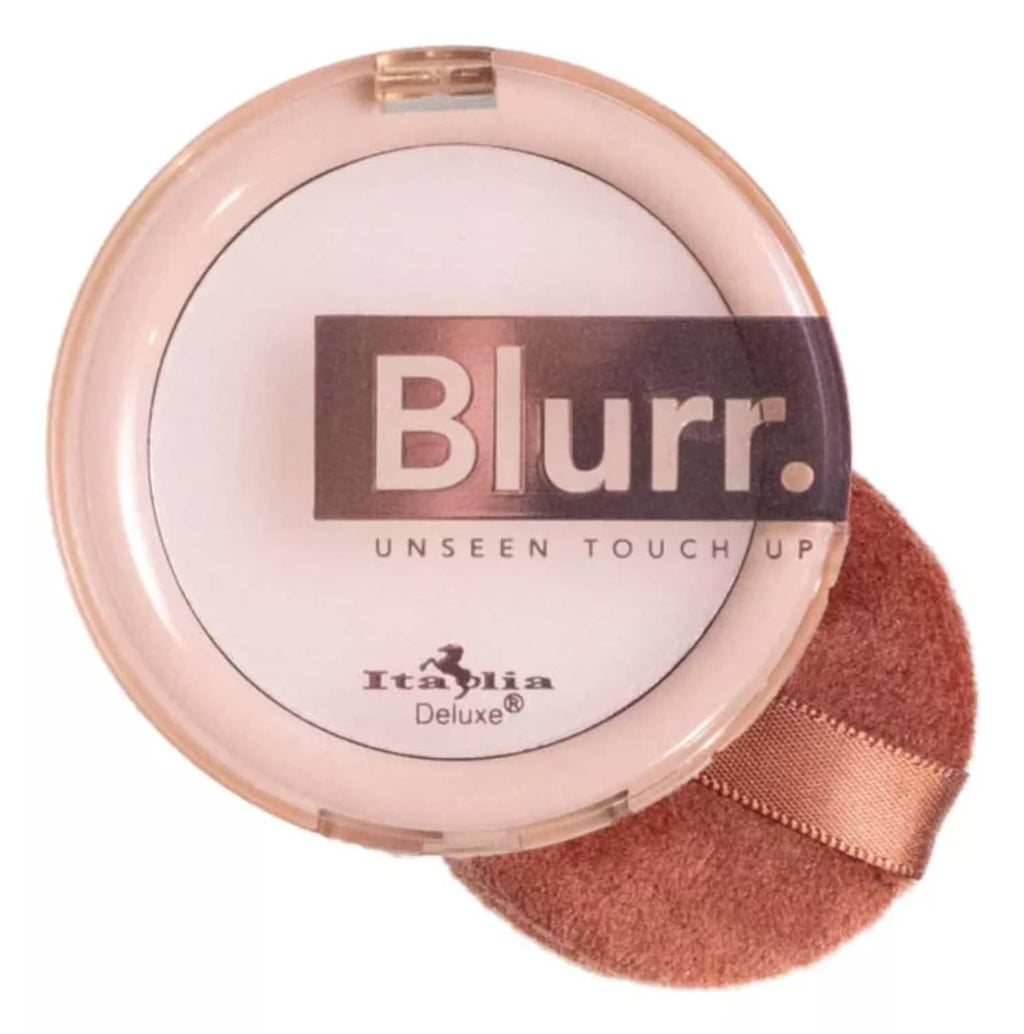 Blurr Unseen Touch Up compact with sponge, clear oil-control formula