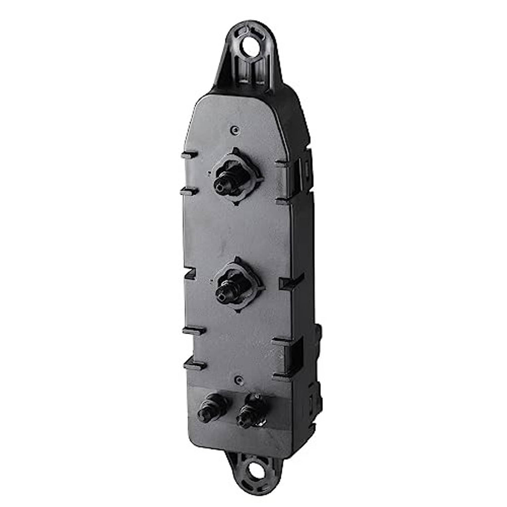 Power seat control switch panel with two knob controls and mounting studs