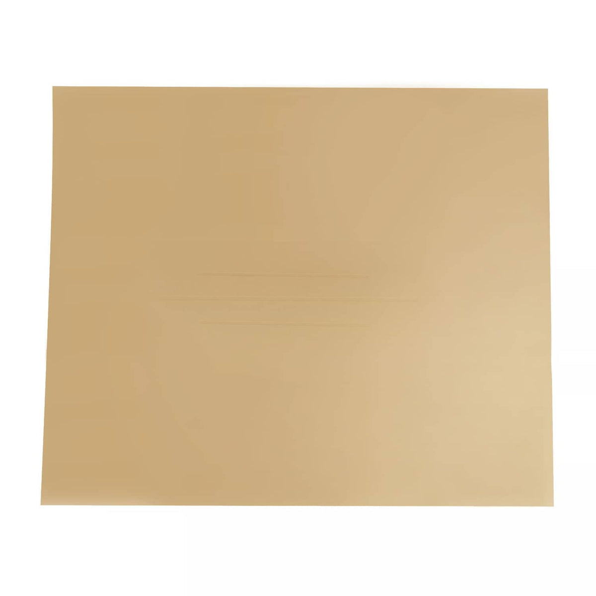 Tan seat back cover panel, flat rectangular sheet